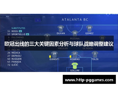 欧冠出线的三大关键因素分析与球队战略调整建议